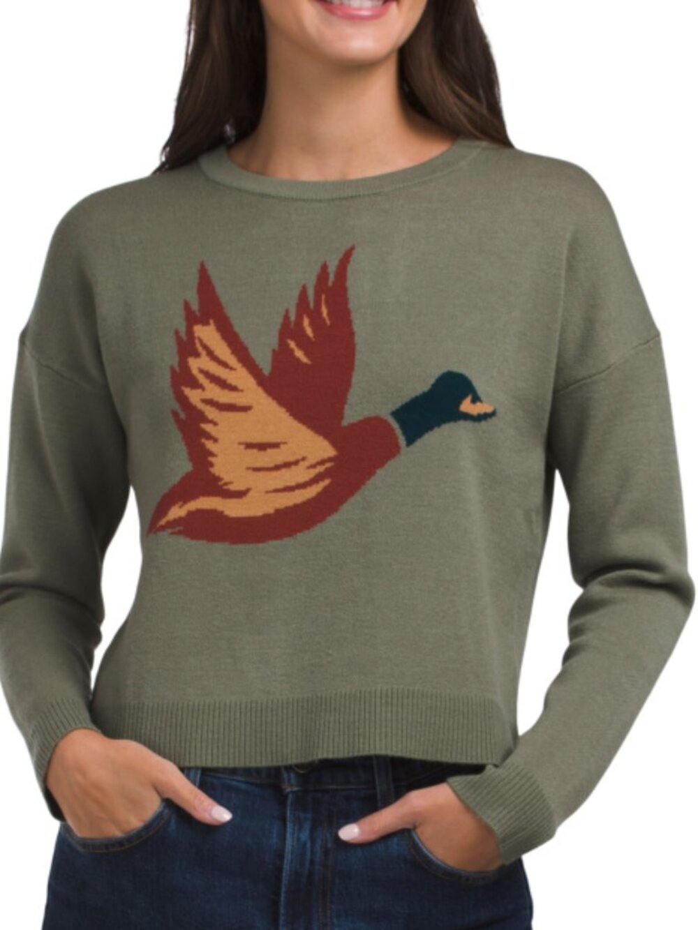 SINCERELY JULES Mallard Duck Pullover Sweater